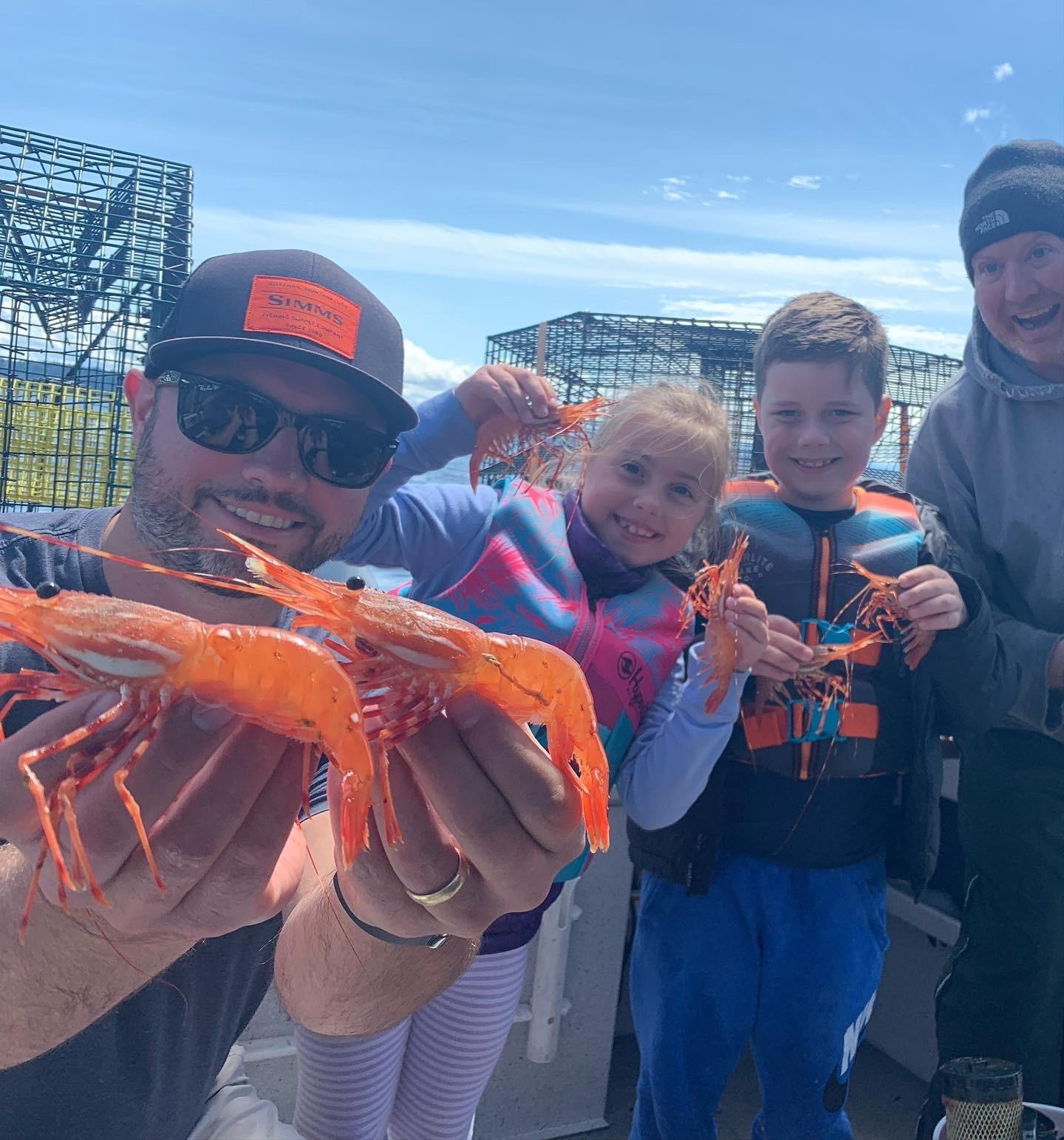 Spot shrimp fishing with the family