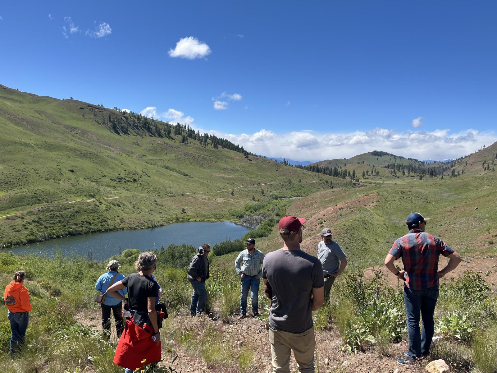 WDFW advisory group members during a field tour in the North Central Region. 