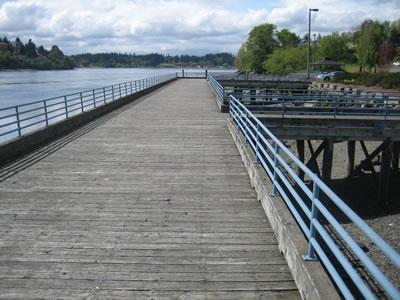 Coal Dock pier at Lion's Community Park in Kitsap County.