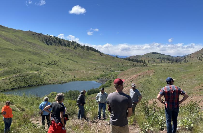 WDFW advisory group members during a field tour in the North Central Region. 