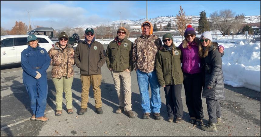 Mountain goat processing team