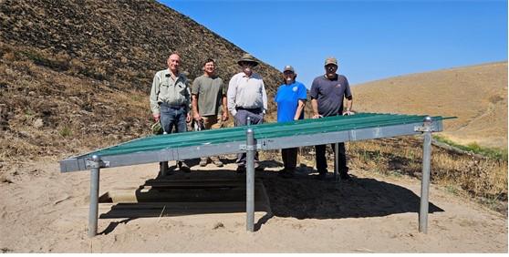 Members of the Rod and Gun Club with Biologist Hadley