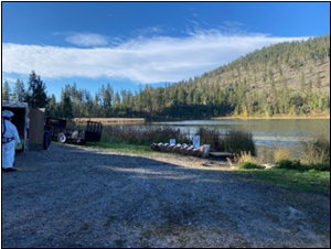 Barrels for disposal at Williams Lake