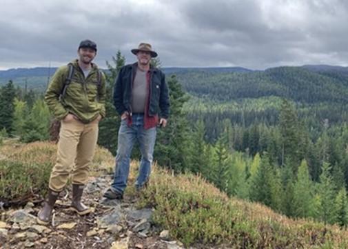 Wildlife Area Manager Morrison on South Fork of Manastash Creek.