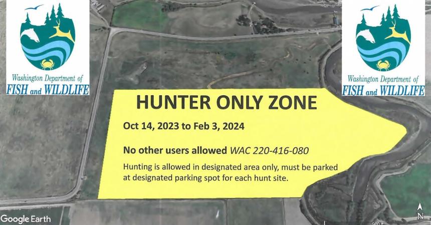 Samish River Unit hunter only zone map 2023-24 season