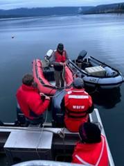 Regional Wildlife Biologists assisted Science Division with murrelet captures.