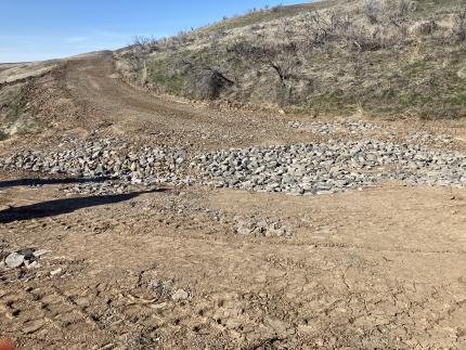 Roadwork on Kelly Hollow Road.