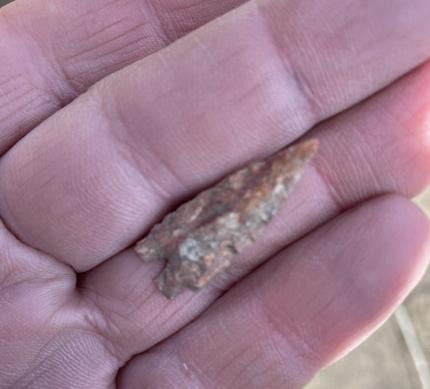 An old arrowhead.