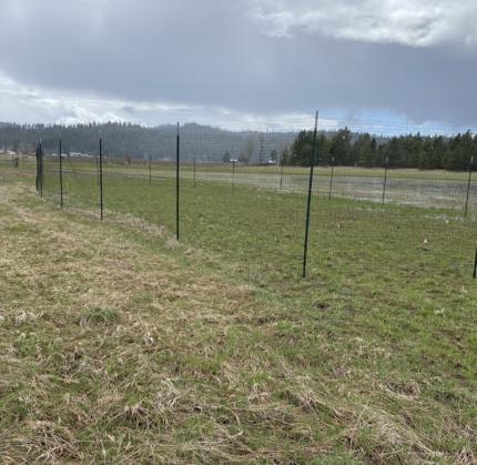 A fence exclosure.