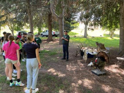 Earl teaching students