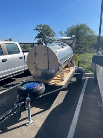 A new bear trap on a trailer.