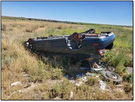 Abandoned vehicle.