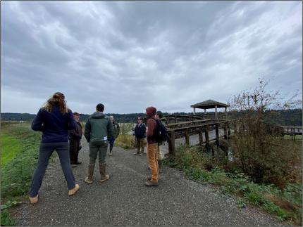 WDFW staff members meeting with USFWS staff members