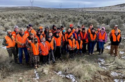 Kittitas County Field and Stream Club Hunter Education class.