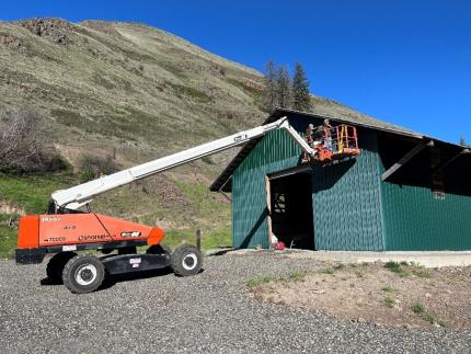 South Fork hayshed repairs. 