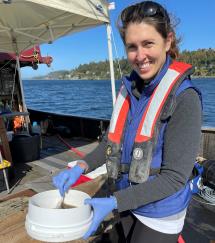 WDFW scientist Andrea Carey